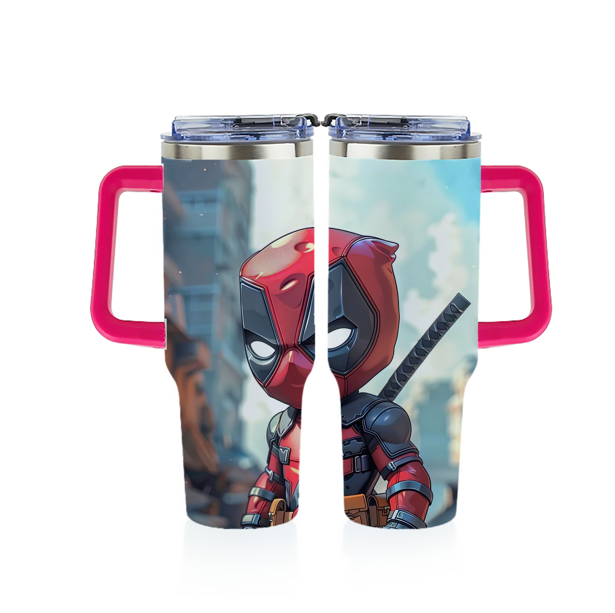 （画像用） Deadpool デッドプール 1200ｍLフルプリント車用タンブラー